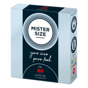 Mister Size plānais prezervatīvs - 60mm (3gab)