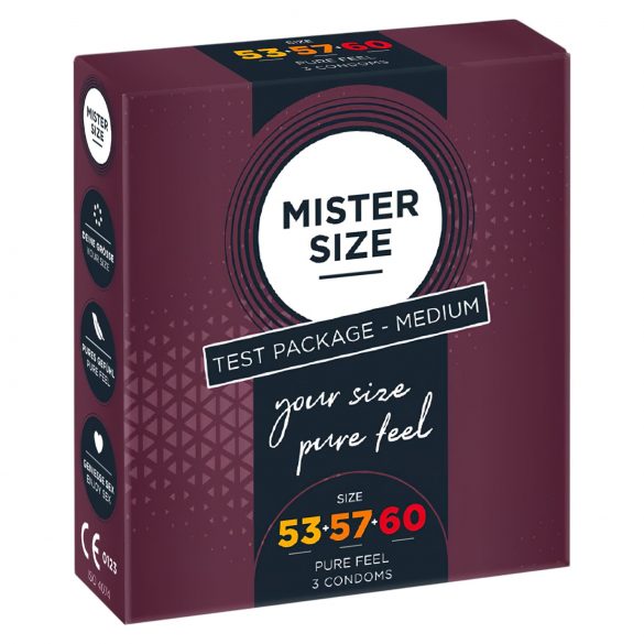 Mister Size - prezervatīvi 53-60mm (3 gab.)