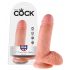 King Cock 7 sēklinieks dildo (18 cm) - dabīgs 