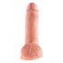 King Cock 7 sēklinieks dildo (18 cm) - dabīgs 