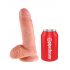 King Cock 7 sēklinieks dildo (18 cm) - dabīgs 