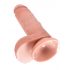 King Cock 7 sēklinieks dildo (18 cm) - dabīgs 