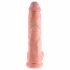 King Cock 10 sēklinieku liels dildo (25 cm) - naturāls 