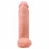 King Cock 12 ar oliem lielais dildo (30 cm) - dabīgs 