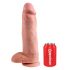 King Cock 12 ar oliem lielais dildo (30 cm) - dabīgs 