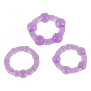 You2Toys – Spēcīgs un Ilgstošs! Dzimumlocekļa gredzenu komplekts - violets (3gab.)