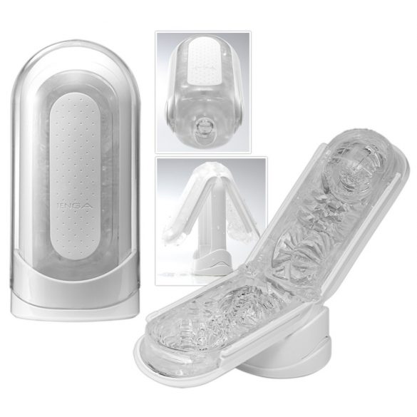 TENGA Flip Zero - super-masturbators (balts) 