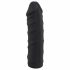 You2Toys - Silikona Strap-On - uzmaucamais dildo (melns) 