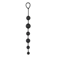 Black Velvet elastīgā anālo lodīšu ķēdīte (melna)