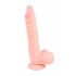 Medicīniskais - medicīnas silikona dildo (21cm) - dabīgs 