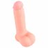 Medical - taisns medicīniskais silikona dildo (20cm) - dabīgs 