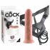 King Cock Strap-on 8 - piesprādzējams dildo - dabīgs 