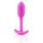 b-vibe Snug Plug 1 - anālais dildo ar iekšējo svaru (55g) - rozā 