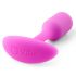 b-vibe Snug Plug 1 - anālais dildo ar iekšējo svaru (55g) - rozā 