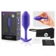 b-vibe Snug Plug 2 - divkāršā lodīšu anālais dildo (114g) - violets 