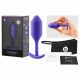 b-vibe Snug Plug 2 - divkāršā lodīšu anālais dildo (114g) - violets 