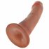 King Cock 6 dildo (15 cm) - brūns 