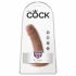 King Cock 6 dildo (15 cm) - brūns 