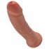 King Cock 8 dildo (20 cm) - tumša dabiska