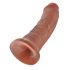 King Cock 8 dildo (20 cm) - tumšs naturāls 