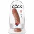 King Cock 8 dildo (20 cm) - tumša dabiska