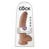 King Cock 9 sēklinieku dildo (23 cm) - brūns