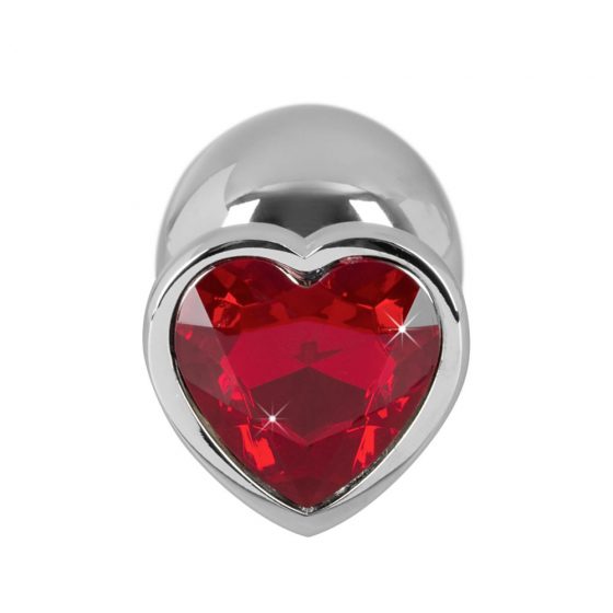 You2Toys - Diamond - 159g alumīnija anālais dildo (sudraba-sarkans)