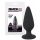 Melns samts Heavy - 40g anālais dildo (melns) 