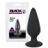 Melns samts Heavy - 40g anālais dildo (melns) 