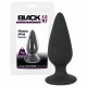 Melnais samts Heavy - 75 g anālais dildo (melns) 