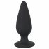 Melnais samts Heavy - 75 g anālais dildo (melns) 