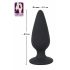 Melnais samts Heavy - 75 g anālais dildo (melns) 