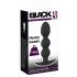 Black Velvet Heavy - 145 g sfēriskais anālais dildo (melns) 