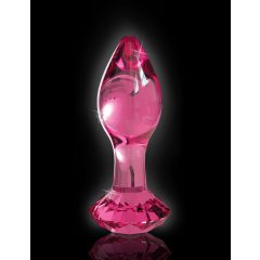 Icicles Nr. 79 - kooniline klaasist anaal dildo (roosa)