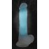 You2Toys Glow in the Dark - ar piesūcekni, ar sēkliniekiem, spīdošs dildo (zils) 