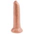 King Cock 9 Foreskinator - reālistisks dildo (23 cm) - dabīgs