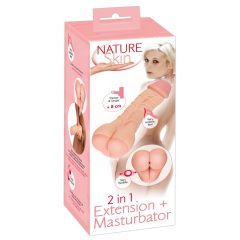   Nature Skin - 2in1 mākslīgais dibens un dzimumlocekļa pārklājums (dabīgs)