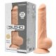 Silexd 9,5 - ar piesūcekni vibrators - 24cm (dabisks) 