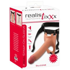   Realistixxx Strap-On - dobojam, dobjama, realistiskā dildo (dabīgs)
