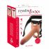 Realistixxx Strap-on - piesprādzējams, dobjš, reālistisks dildo (dabīgs) 