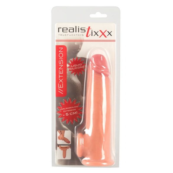 Realistixxx - sēklinieku gredzena pagarinātājs - 19cm (dabisks) 