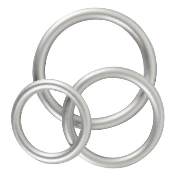 You2Toys Metallic - silikona dzimumlocekļa gredzenu komplekts (3 gab.)