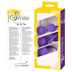   SMILE 3 Kegel - geišas bumbiņu komplekts - violets (3 gab.)