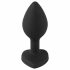 You2Toys Butt Plug - balts akmens anālais dildo (melns) 