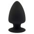 Silexd M - veidojams anālais dildo - 11cm (melns) 