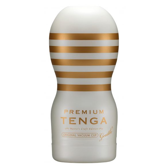 TENGA Premium Maigs - Vienreizējais masturbators (balts) 