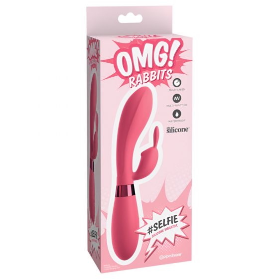OMG Selfie - veekindel kliitori ja G-punkti vibraator (roosa)
