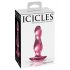 Icicles No. 73 - dzimumlocekļa formas anālās dildo (rozā) 