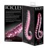 Icicles Nr. 24 - rievota stikla dildo (rozā) 