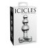 Icicles Nr. 47 - trīskārša pērlīšu, stikla anālais dildo (caurspīdīgs) 